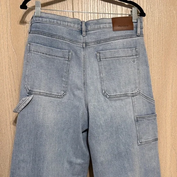 Hidden Jeans Light Blue Straight Leg Carpenter’s Jeans - Picture 4 of 6